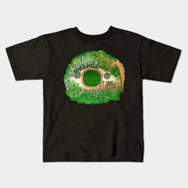 Hobbit Home Kids T-Shirt by RocksNMills